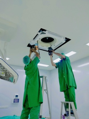 รับเหมาติดตั้งแอร์ โรงพยาบาลสงขลา - ล้างแอร์ ซ่อมแอร์ หาดใหญ่ ช่างนุ NR Air